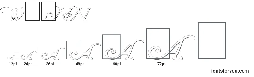 Wrenn Font Sizes