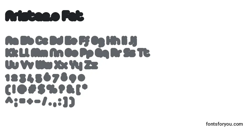 Czcionka Arista2.0 Fat – alfabet, cyfry, specjalne znaki