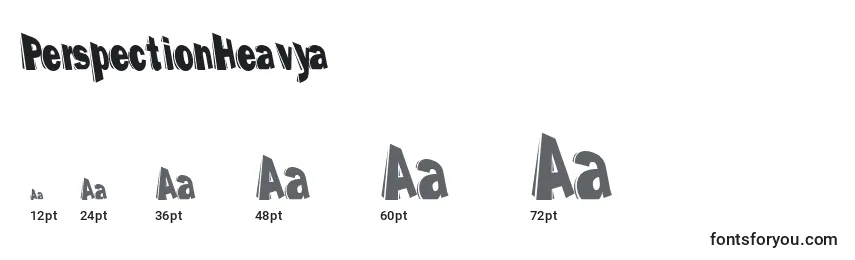 PerspectionHeavya Font Sizes