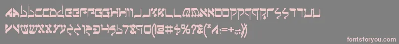 Jerufb Font – Pink Fonts on Gray Background