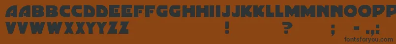 Gordoni Font – Black Fonts on Brown Background