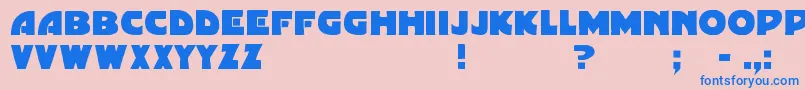 Gordoni Font – Blue Fonts on Pink Background