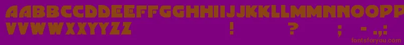 Gordoni Font – Brown Fonts on Purple Background