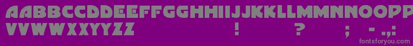 Gordoni Font – Gray Fonts on Purple Background