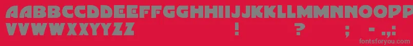Gordoni Font – Gray Fonts on Red Background