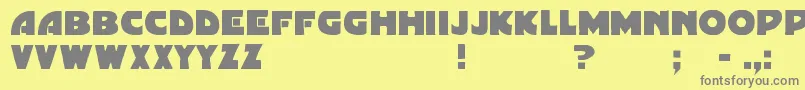 Шрифт Gordoni – серые шрифты на жёлтом фоне
