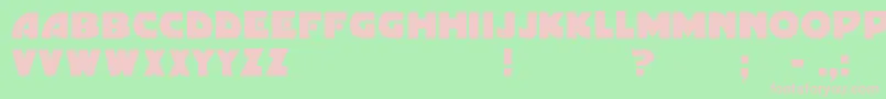 Gordoni Font – Pink Fonts on Green Background