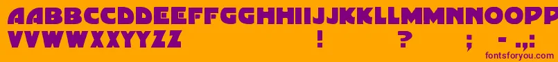 Gordoni Font – Purple Fonts on Orange Background