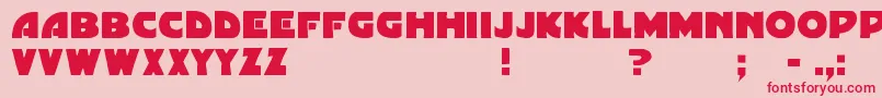 Gordoni Font – Red Fonts on Pink Background