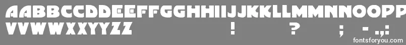フォントGordoni – 灰色の背景に白い文字