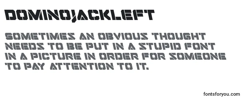 Review of the Dominojackleft Font