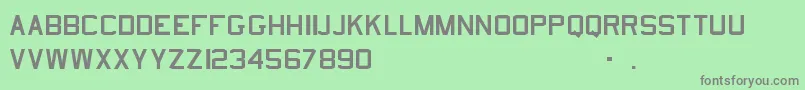 UsnStencil Font – Gray Fonts on Green Background