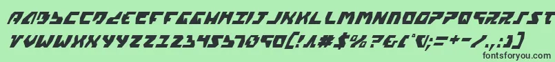 Gyrv2ci Font – Black Fonts on Green Background