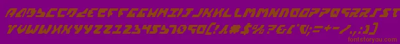 fuente Gyrv2ci – Fuentes Marrones Sobre Fondo Morado