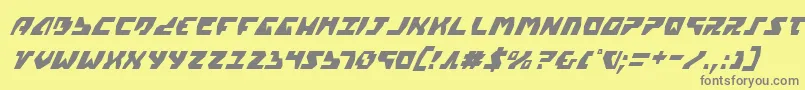 Шрифт Gyrv2ci – серые шрифты на жёлтом фоне