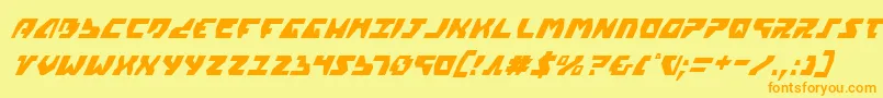 Шрифт Gyrv2ci – оранжевые шрифты на жёлтом фоне