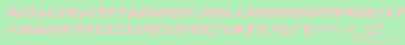 Gyrv2ci Font – Pink Fonts on Green Background