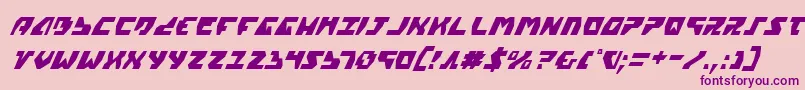 Gyrv2ci-Schriftart – Violette Schriften auf rosa Hintergrund