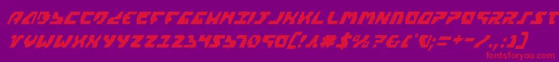 Шрифт Gyrv2ci – красные шрифты на фиолетовом фоне