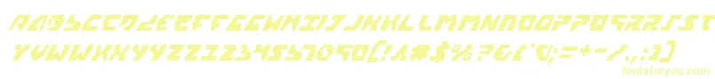 フォントGyrv2ci – 黄色のフォント
