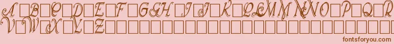 More about WrennInitialsShadowedCond Font WrennInitialsShadowedCond Font – Brown Fonts on Pink Background