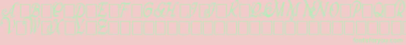 More about WrennInitialsShadowedCond Font WrennInitialsShadowedCond Font – Green Fonts on Pink Background