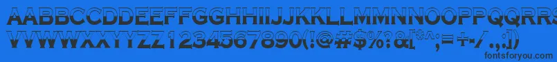 ACoppergothtitulbwBold Font – Black Fonts on Blue Background