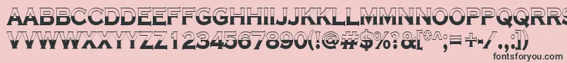 ACoppergothtitulbwBold Font – Black Fonts on Pink Background