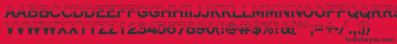 ACoppergothtitulbwBold Font – Black Fonts on Red Background