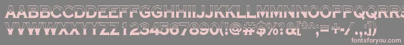 ACoppergothtitulbwBold Font – Pink Fonts on Gray Background