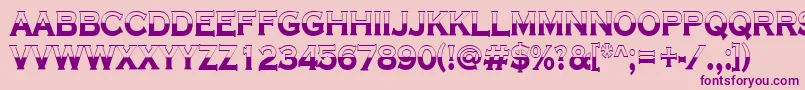 ACoppergothtitulbwBold Font – Purple Fonts on Pink Background