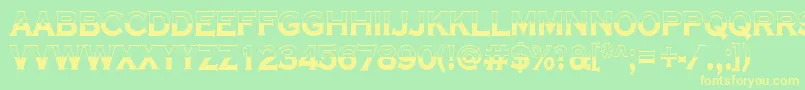 ACoppergothtitulbwBold Font – Yellow Fonts on Green Background