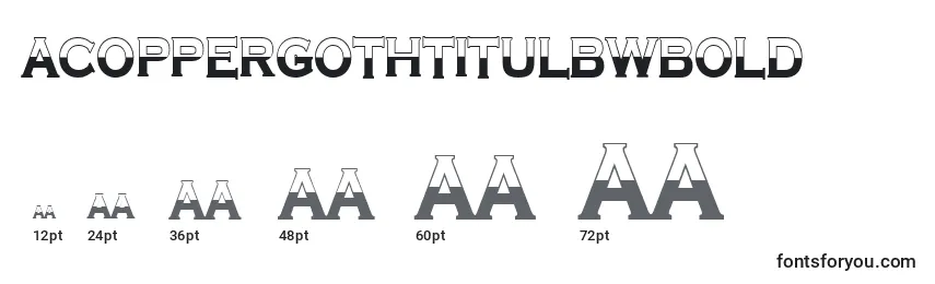 Размеры шрифта ACoppergothtitulbwBold