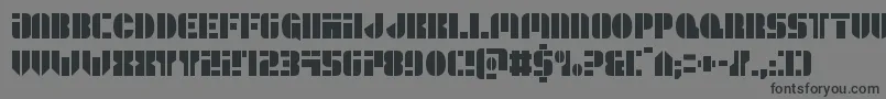 Leaguewarscond Font – Black Fonts on Gray Background