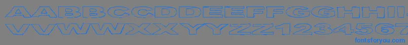BirdsRequiem Font – Blue Fonts on Gray Background