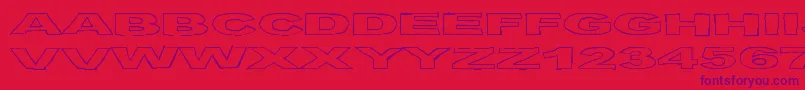 BirdsRequiem Font – Purple Fonts on Red Background