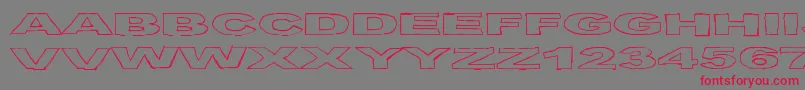 BirdsRequiem Font – Red Fonts on Gray Background