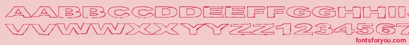BirdsRequiem Font – Red Fonts on Pink Background