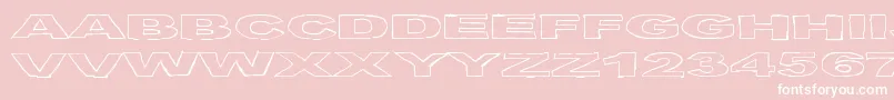 BirdsRequiem Font – White Fonts on Pink Background