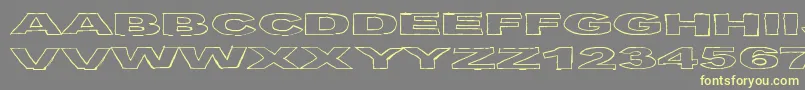 BirdsRequiem Font – Yellow Fonts on Gray Background