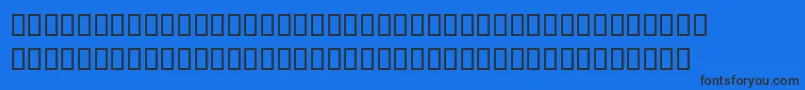 Шрифт Pablo – чёрные шрифты на синем фоне