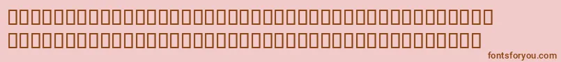 Pablo Font – Brown Fonts on Pink Background