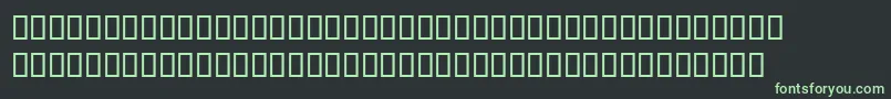 Pablo Font – Green Fonts on Black Background