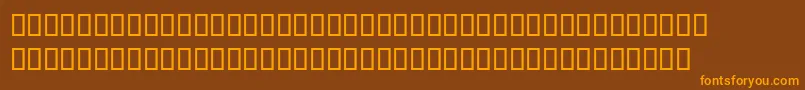 Pablo Font – Orange Fonts on Brown Background