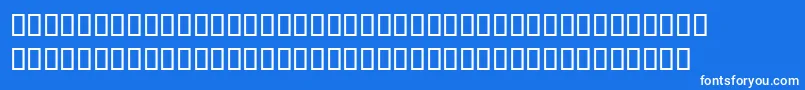 Pablo Font – White Fonts on Blue Background