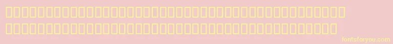 Pablo Font – Yellow Fonts on Pink Background