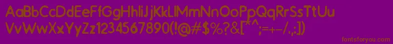 Catalogue2.0 Font – Brown Fonts on Purple Background