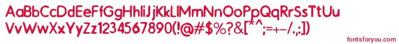 Catalogue2.0 Font – Red Fonts on White Background