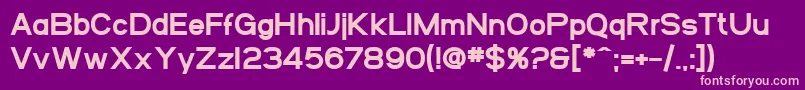 SfArborcrestHeavy Font – Pink Fonts on Purple Background