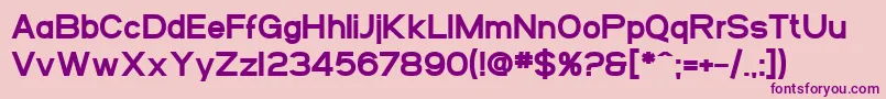 Police SfArborcrestHeavy – polices violettes sur fond rose